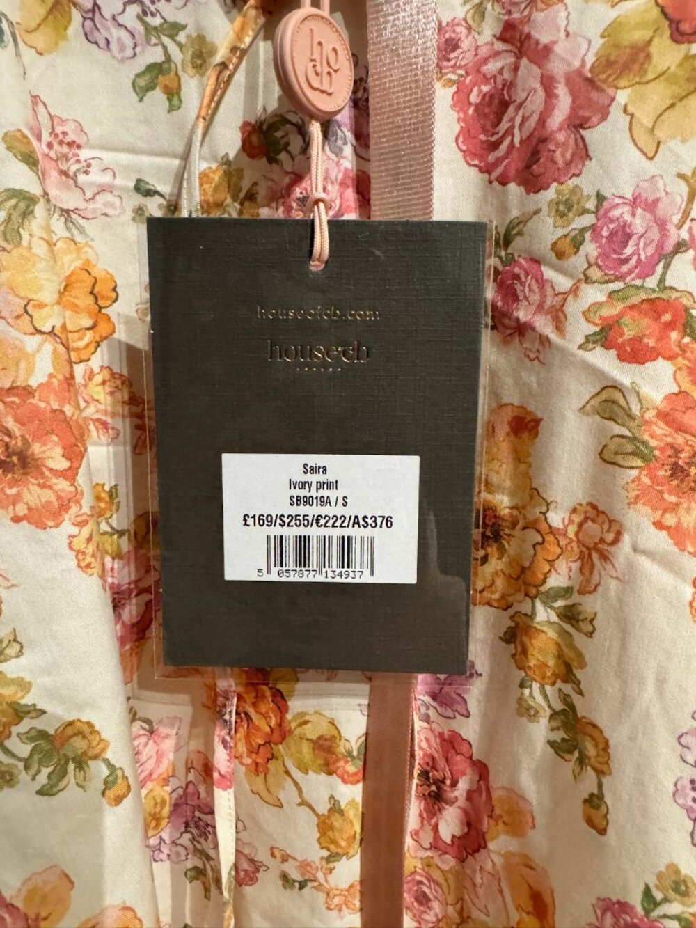 NWT House of CB Saira Ivory Floral Corset Midi Dress Size S - Picture 6 of 13